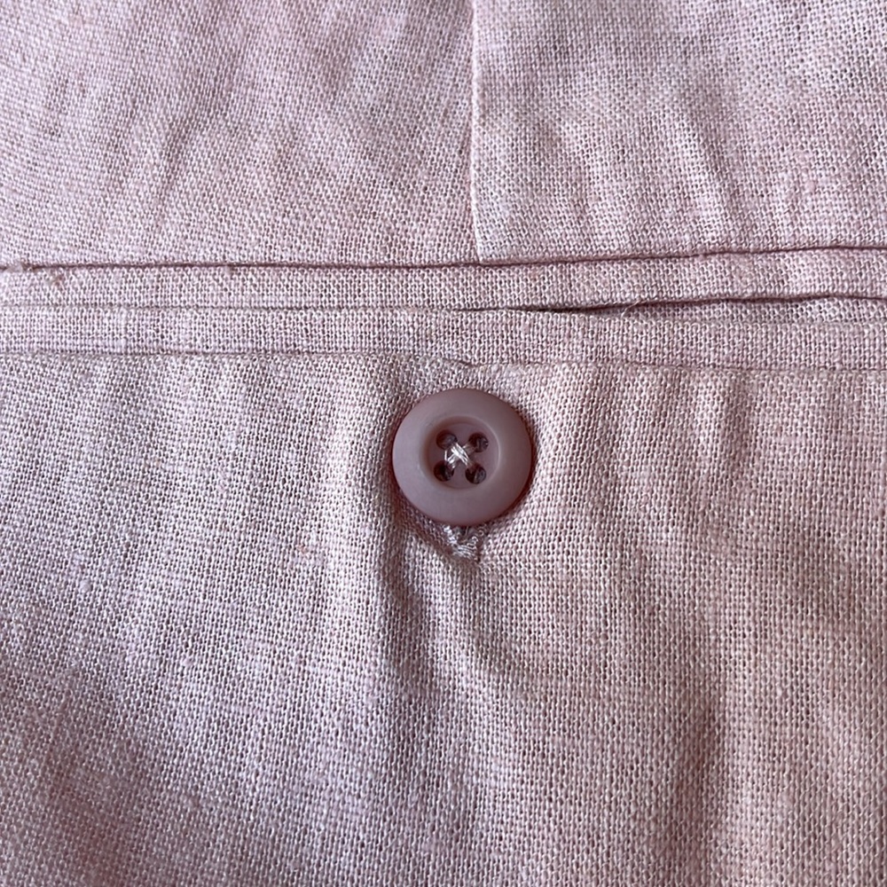 Violets And Roses Linen Blend Shorts - Picture 6 of 7